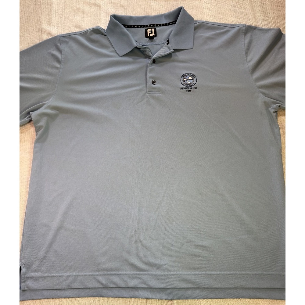 FJ‎ FOOT JOY MENS SHORT SLEEVE POLO SHIRT Winters Run Golf Club Logo 2XL